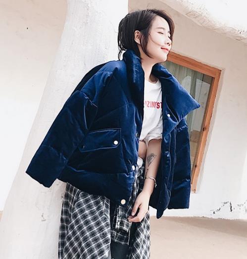 冬季新款小立领刺绣羽绒服：简约休闲文艺范（图）