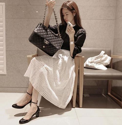 明星同款名媛两件套半身裙套装：时尚简约（图）