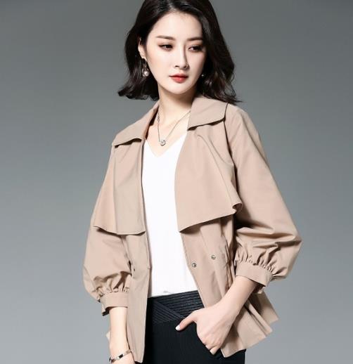专属小个子女人的风衣：宽松灯笼袖收腰风衣推荐