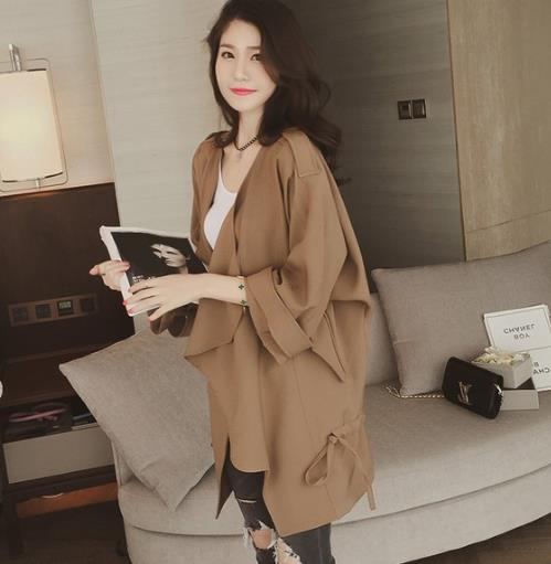 专属小个子女人的风衣：宽松灯笼袖收腰风衣推荐