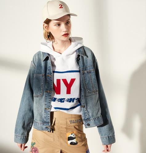 这一季的流行风向标：飘带拼接牛仔短外套搭配（图）