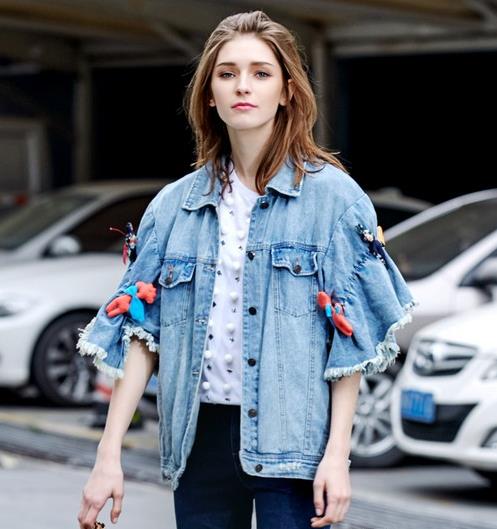 秋天最好的开场白牛仔外套：喇叭袖牛仔外套推荐