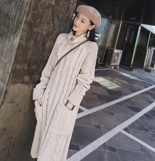 打造百变风格的堆堆领针织连衣裙搭配分享（图）