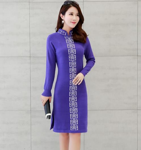 打造百变风格的堆堆领针织连衣裙搭配分享（图）