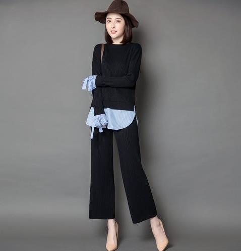 条纹开衩短裙两件套搭配:5款两件套凸显大长腿 条纹开衩短裙两件套搭配:5款两件套凸显大长腿