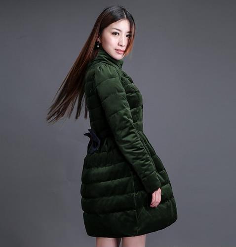 BF风立领短款加厚棉服搭配小脚裤：时尚百搭（图）