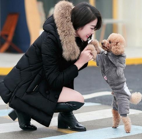 省心又百搭的中长款宽松连帽棉服：洋气保暖（图）