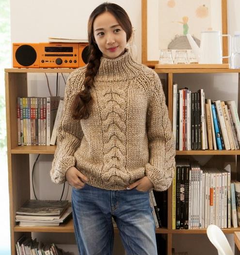 什么下装搭配灯笼袖高领棒针毛衣才能文艺又温暖 什么下装搭配灯笼袖高领棒针毛衣才能文艺又温暖