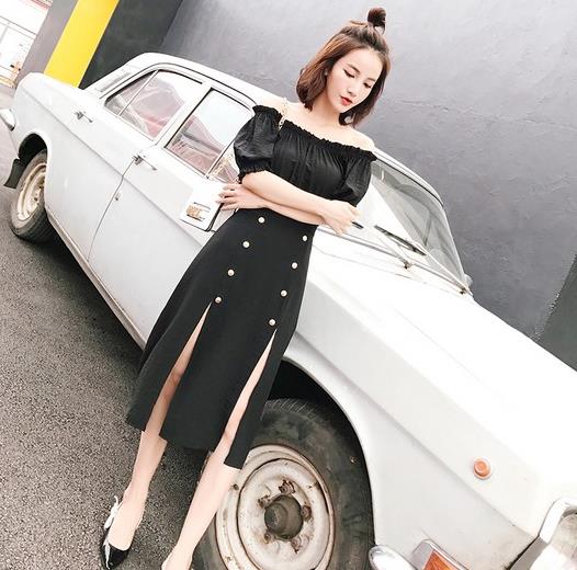 开叉一字肩连衣裙怎么搭配鞋：6款搭出时髦小女人