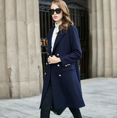 小个子这样穿系带开叉羊毛外套：显高显瘦又洋气