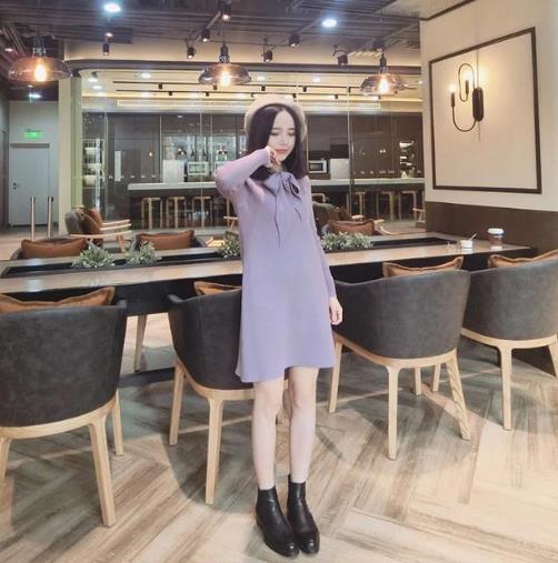 单穿打底都百搭的针织毛衣连衣裙:优雅大气(图) 单穿打底都百搭的针织毛衣连衣裙:优雅大气(图)