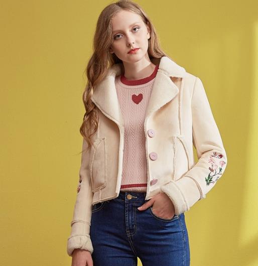 大翻领直筒毛呢短外套这样搭配显高显瘦有气质（图）