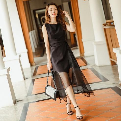 印花喇叭袖连衣裙搭配凉鞋：6款连衣裙6款连衣裙清凉一夏