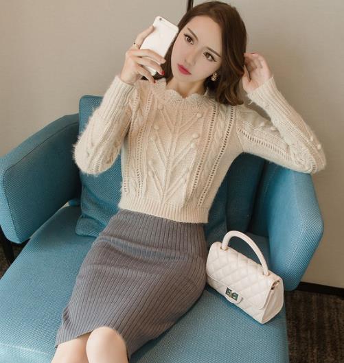 今年最流行的针织套装：针织包臀裙套装推荐（图）
