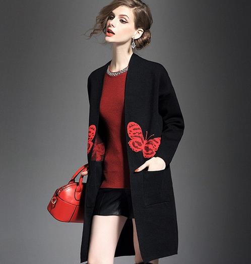 够优雅够知性的渐变色毛呢套装：时尚又个性（图）