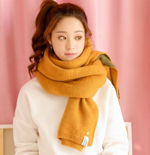冬季保暖必备优雅气质围巾:日系拼色针织围巾分享 冬季保暖必备优雅气质围巾:日系拼色针织围巾分享