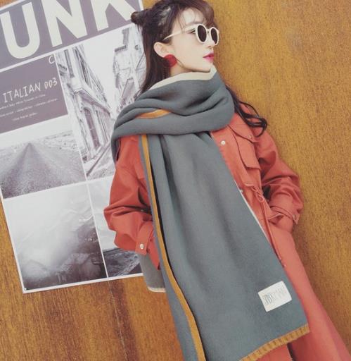 冬季保暖必备优雅气质围巾:日系拼色针织围巾分享 冬季保暖必备优雅气质围巾:日系拼色针织围巾分享