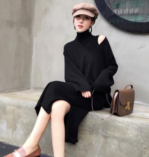 V领开衩宽松毛衣的搭配:5款毛衣演绎时尚与性感 V领开衩宽松毛衣的搭配:5款毛衣演绎时尚与性感