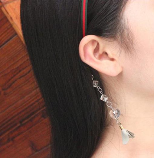 今年流行假耳环发箍：新款镶钻水钻发箍推荐（图）