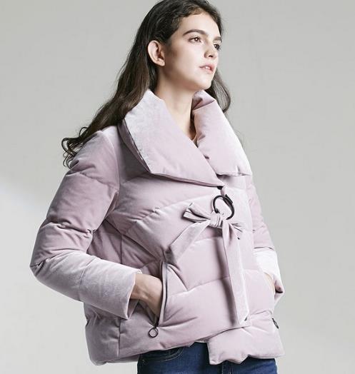 这几款灯笼袖纯色羽绒服保暖时尚又显瘦推荐（图）