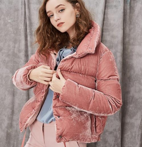 这几款灯笼袖纯色羽绒服保暖时尚又显瘦推荐（图）