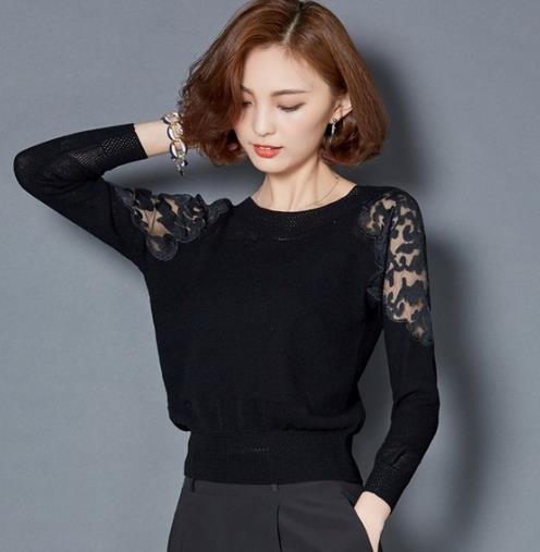 一字领纯色修身针织衫搭配牛仔裤：显瘦减龄（图）