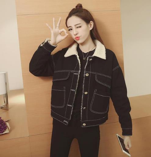 今年流行羊羔毛外套：帅气羊羔毛牛仔外套推荐（图）