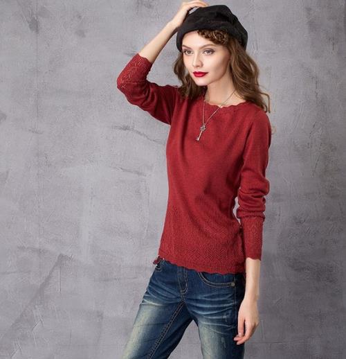 立领钉珠亮片丝绒打底衫：5款打底衫奢华大牌范儿