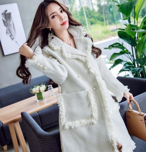 流苏贴袋毛呢外套：5款外套打造时尚名媛风（图）