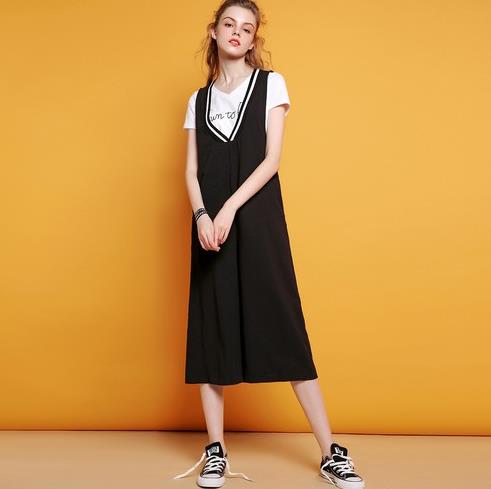 条纹印花无袖连体裤：6款连体裤彰显女性知性感