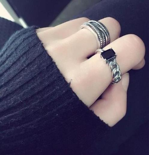 漂亮好看的戒指：时尚简约日韩纯银戒指推荐（图）