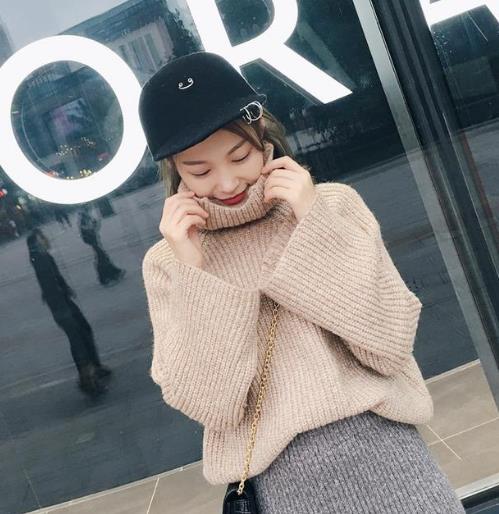 时尚舒适的灯笼袖粗毛线高领毛衣推荐:百搭显瘦 时尚舒适的灯笼袖粗毛线高领毛衣推荐:百搭显瘦