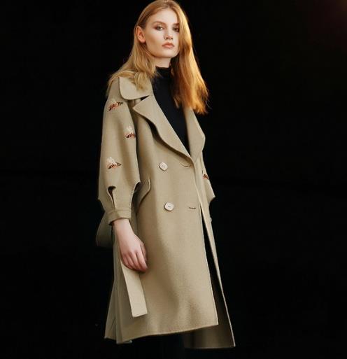 木耳边灯笼袖针织外套搭配连衣裙：时尚显瘦（图）