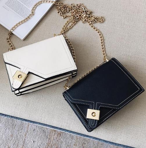 斜挎小香风菱格链条包搭配：百搭显气质链条包（图）