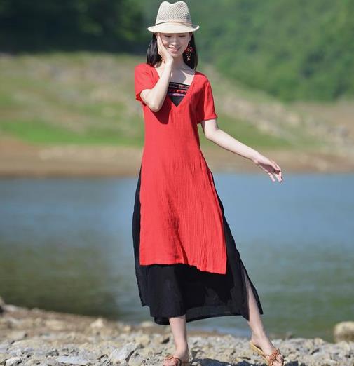 新款复古宽松清新长裙：5款长裙打造夏日文艺风