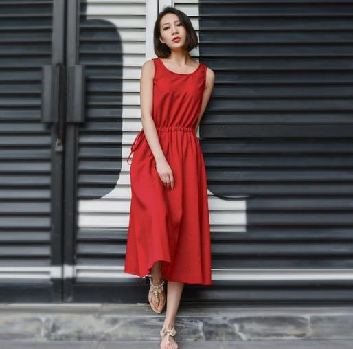 新款复古宽松清新长裙：5款长裙打造夏日文艺风