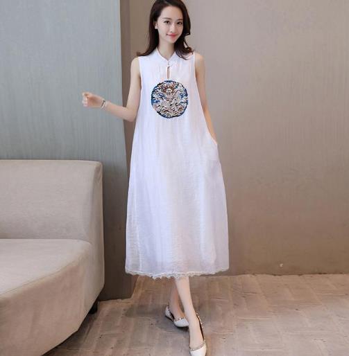 新款复古宽松清新长裙：5款长裙打造夏日文艺风