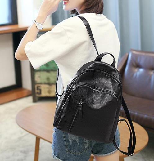 简约时尚精致大方的韩版百搭休闲双肩包分享（图）