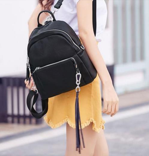 简约时尚精致大方的韩版百搭休闲双肩包分享（图）