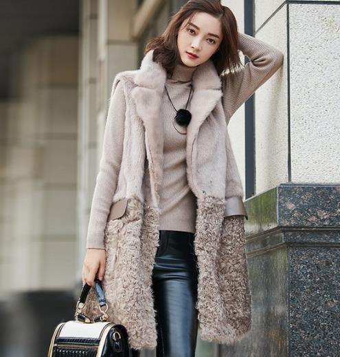 这几款中长款皮草马甲搭配轻松打造高贵典雅（图）