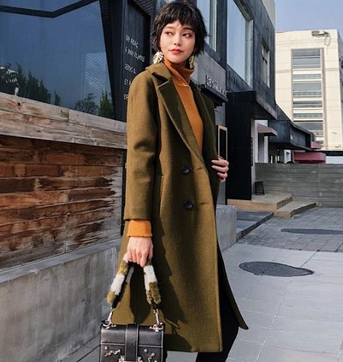 5款酷帅有型的修身简约双排扣毛呢外套搭配（图）