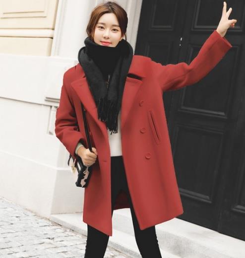 5款酷帅有型的修身简约双排扣毛呢外套搭配（图）
