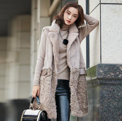 冬季最流行高贵典雅的皮毛一体格子外套搭配（图）