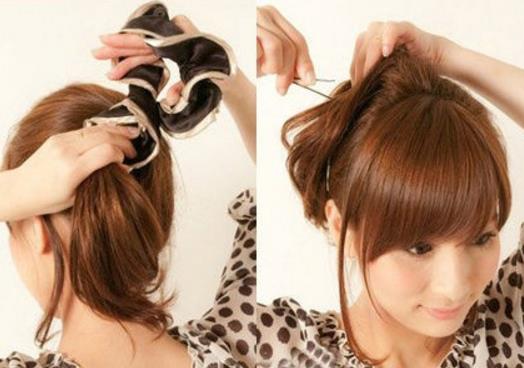 图解一款简单的马尾辫的扎法(图) 图解一款简单的马尾辫的扎法(图)