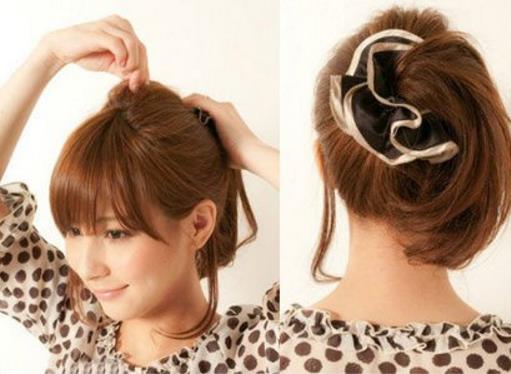 图解一款简单的马尾辫的扎法(图) 图解一款简单的马尾辫的扎法(图)