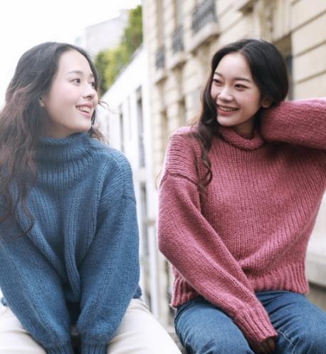 基础色调高领毛衣：有型又时髦温暖一冬季（图）