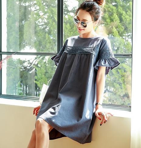 印花系带孕妇雪纺裙搭配：5款雪纺裙孕妇也美美哒