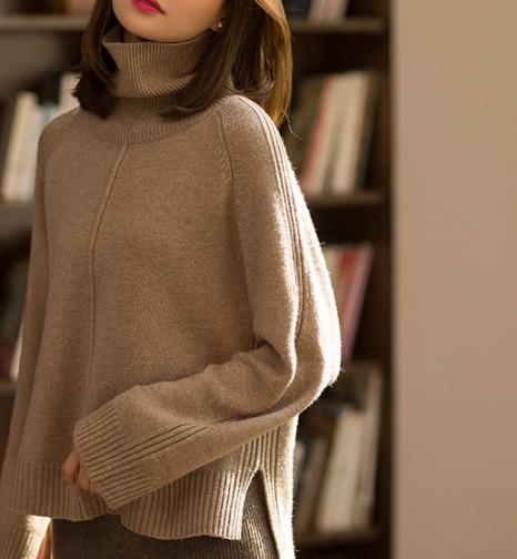 高领针织衫保暖显气质：秀出你的美脖颈（图）
