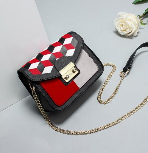 好看又百搭的高颜值拼色手提单肩包分享（图）