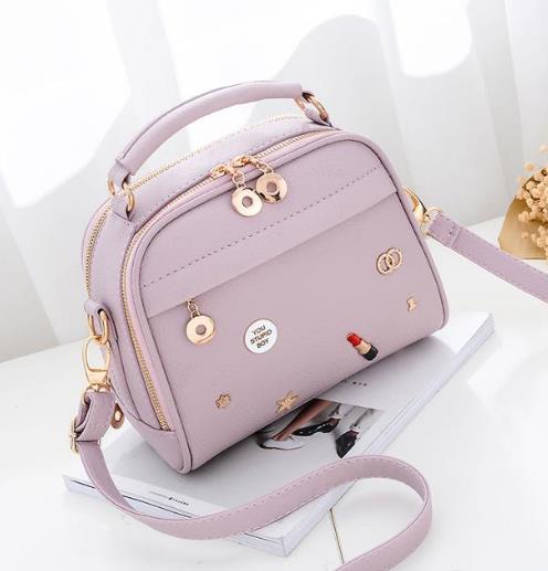 好看又百搭的高颜值拼色手提单肩包分享（图）